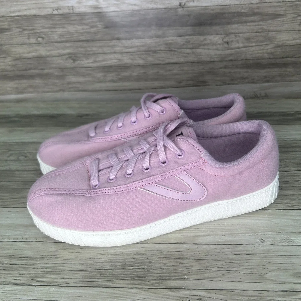Tretorn Womens Nylite Plus Wool Sneakers Pink 6.5